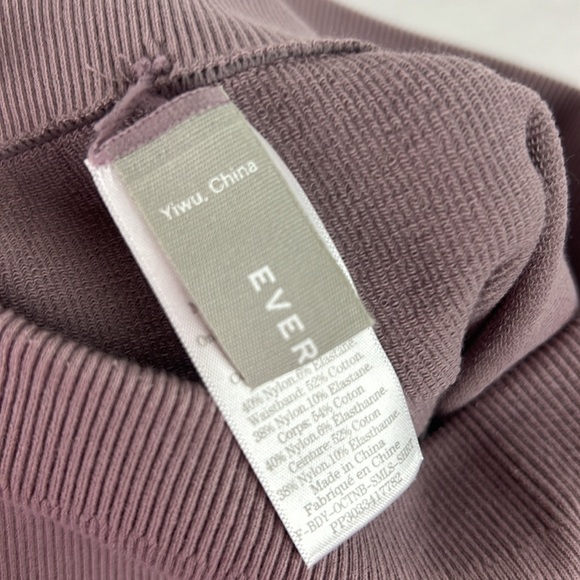 Nwt Everlane The Seamless Bike Shorts Ribbed Purple, Size XS/S - Picture 9 of 10